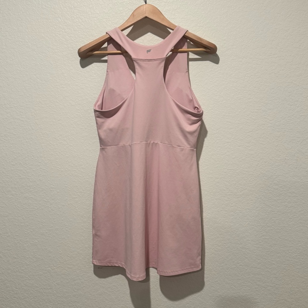 Fabletics On-The-Go Built In Bra Pastel Pink Maxi Exercise Dress Size M - Picture 5 of 7